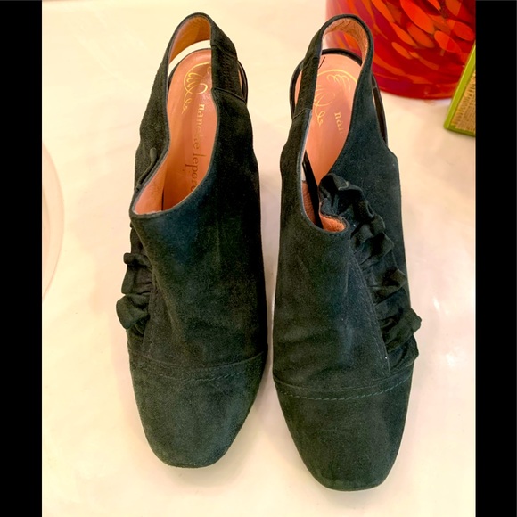 Suede Vintage Heels - Picture 3 of 9